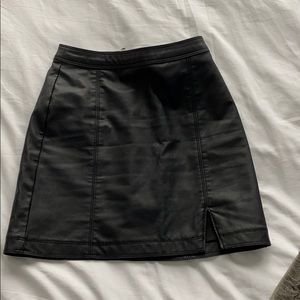 Black Leather Skirt